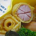 まるごーる's cooksnap of when they made 薄焼き卵のバラ(キャラ弁おかず）.