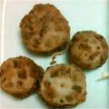 らら7's cooksnap of when they made レンコンの挽肉はさみ揚げ.