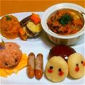 Hitomin…'s cooksnap of when they made ハロウィンniまん丸マッシュお化け.