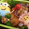 etappp's cooksnap of when they made 怪盗グルー ミニオンのキャラ弁.