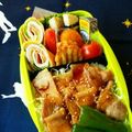 すっっちゃん's cooksnap of when they made 甘い卵☆ハムチーズレタスのくるくる卵焼き.