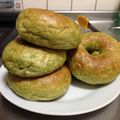 Siren696's cooksnap of when they made ほうれん草ベーグル♡クリームチーズ♡.