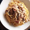 3kittys's cooksnap of when they made 夫も満足・ポルチーニパスタ(o^-')b.