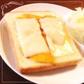ゆい♡goose♡'s cooksnap of when they made 柿チーズトースト（＾－＾）.