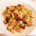 TsumuKuji♡'s cooksnap of when they made 時短簡単ランチ☆卵とウインナーの炒めご飯.