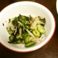 サトモユリア's cooksnap of when they made 胡瓜わかめカニカマ＊らくちん酢の物.