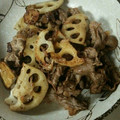 ゆきのひうまれ's cooksnap of when they made 簡単おかず、れんこんと牛肉の炒め煮.