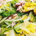 のびパパごん's cooksnap of when they made 白菜と水菜のだし炒め.