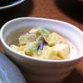 はとポ's cooksnap of when they made 柿とサツマイモのサラダ.