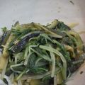 Greenbelt's cooksnap of when they made レンジで簡単★茄子と水菜のナムル.