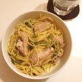 くまちゃんbear's cooksnap of when they made 簡単10分♡鶏肉ネギ塩パスタ♡.