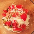 りおツァン's cooksnap of when they made トマトとアンチョビのサラダパスタ☆.