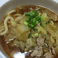 クックK58YF4☆'s cooksnap of when they made 重ね鍋風☆行程2つの白菜とバラ肉のうどん.
