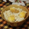 ぽっぽぺぺ's cooksnap of when they made 秋の味★入れるだけの超簡単な栗ご飯★.