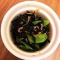 mammystar's cooksnap of when they made レンジでひじき・絹さや・おじゃこの梅和え.