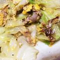 てみたん。's cooksnap of when they made 豚肉とキャベツの卵の味噌炒め.
