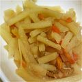 ユーロン's cooksnap of when they made ＊じゃがいもと人参のキンピラ風炒め物＊.