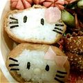 ﾄﾐﾄﾐ♪'s cooksnap of when they made キャラ弁17 ★ キティちゃんの稲荷~.