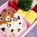 みちこ55's cooksnap of when they made コマさん兄弟弁当ズラー！（キャラ弁）.