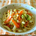 こうまさmam's cooksnap of when they made 焼き肉のタレで焼きうどん.