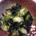 はらぺこウサギのママ's cooksnap of when they made きゅうりとわかめの酢の物.