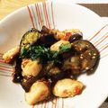 keico113's cooksnap of when they made 薬味たっぷり ！ささみとなすの梅ゴマ照り.