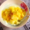 広野のタイタン's cooksnap of when they made りんご蜂蜜ヨーグルトにきな粉のせ.