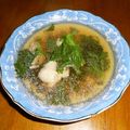 nadaya's cooksnap of when they made 亡き母の味〜セロリの葉コンソメスープ☆.