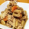 u_son712's cooksnap of when they made ごぼうとレンコンの煮物.