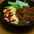 haruku221's cooksnap of when they made なんちゃって★ハンバーグ丼⁈ロコモコ⁈.