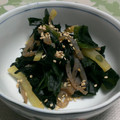 ぶんちゃ～ん's cooksnap of when they made こんにゃくとワカメの炒め物.