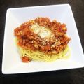 ゆうちゃき's cooksnap of when they made ☆チキンでヘルシーボロネーゼ☆.