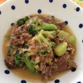 なっちゃん＊＊＊'s cooksnap of when they made ブロッコリーと挽き肉卵のふわふわ炒め.