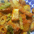 koroo16's cooksnap of when they made おさかなソーセージと厚揚げの韓国風炒め.