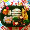 さーやgogo's cooksnap of when they made キャラ弁＊ハムで簡単＊ぶたさん弁当.