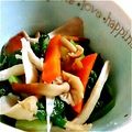 ﾏﾕｺｺ's cooksnap of when they made 小松菜･人参･茸のおひたし.
