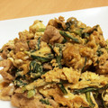 はらピーナッツ's cooksnap of when they made 簡単☆春菊と豚肉の卵とじ.
