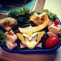よっぴ〜's cooksnap of when they made キャラ弁＊仮面ライダーガイム弁当♪型紙有.