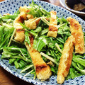 YUKIKI☆'s cooksnap of when they made 水菜とお揚げのサラダ.