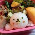 たにたーに's cooksnap of when they made 幼稚園 お弁当 キャラ弁♡くまちゃん.