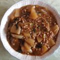 やﾁｭこん's cooksnap of when they made カブのそぼろあんかけ.
