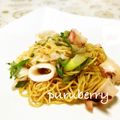 ぷるベリー's cooksnap of when they made シンプルいか焼きそば☆オイスターソース.