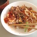 soukyun's cooksnap of when they made タレがきめて！お子様ビビンバ丼.
