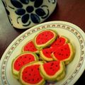 はらだふぐ's cooksnap of when they made チョコの種も可愛い♡スイカのクッキー.