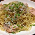 G☆Ponchi's cooksnap of when they made しゃけとしらすのパスタ〜和風バター醤油〜.