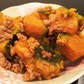 kayskei's cooksnap of when they made 豚挽肉とかぼちゃの生姜あんかけ煮物.