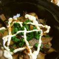 しおかつを's cooksnap of when they made 簡単　なす豚丼　ウインナーver.　.