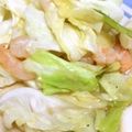 sayacook38's cooksnap of when they made 海老とキャベツの塩にんにく炒め＊.