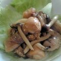 sayav-.-v.'s cooksnap of when they made 鶏としめじの甘辛ごまてり。.