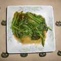 ぐれポンの台所's cooksnap of when they made 空芯菜　さっと炒めるだけの本格味！.